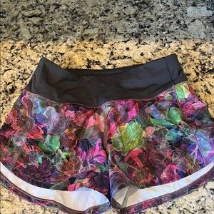 lululemon athletica Vibrant Floral Athletic Shorts